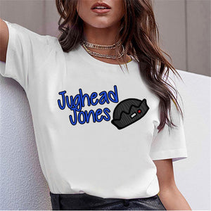 LUSLOS SOUTH SIDE SERPENTS T Shirt Women Sumemr Riverdale Plus Size O-neck Tshirt Snake Print Homme Streetwear Cool T-shirts