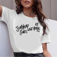 Load image into Gallery viewer, LUSLOS SOUTH SIDE SERPENTS T Shirt Women Sumemr Riverdale Plus Size O-neck Tshirt Snake Print Homme Streetwear Cool T-shirts
