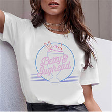 Load image into Gallery viewer, LUSLOS SOUTH SIDE SERPENTS T Shirt Women Sumemr Riverdale Plus Size O-neck Tshirt Snake Print Homme Streetwear Cool T-shirts