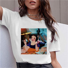 Load image into Gallery viewer, Dark Snow White Harajuku T Shirt Women Funny Ullzang Vintage 90s Aesthetic T-shirt Korean Style Fashion Print Top Tees