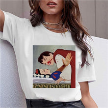 Load image into Gallery viewer, Dark Snow White Harajuku T Shirt Women Funny Ullzang Vintage 90s Aesthetic T-shirt Korean Style Fashion Print Top Tees
