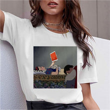 Load image into Gallery viewer, Dark Snow White Harajuku T Shirt Women Funny Ullzang Vintage 90s Aesthetic T-shirt Korean Style Fashion Print Top Tees