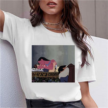 Load image into Gallery viewer, Dark Snow White Harajuku T Shirt Women Funny Ullzang Vintage 90s Aesthetic T-shirt Korean Style Fashion Print Top Tees