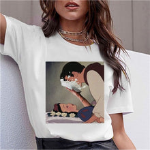 Load image into Gallery viewer, Dark Snow White Harajuku T Shirt Women Funny Ullzang Vintage 90s Aesthetic T-shirt Korean Style Fashion Print Top Tees