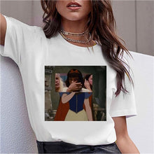 Load image into Gallery viewer, Dark Snow White Harajuku T Shirt Women Funny Ullzang Vintage 90s Aesthetic T-shirt Korean Style Fashion Print Top Tees