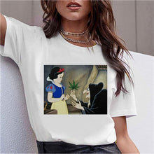 Load image into Gallery viewer, Dark Snow White Harajuku T Shirt Women Funny Ullzang Vintage 90s Aesthetic T-shirt Korean Style Fashion Print Top Tees
