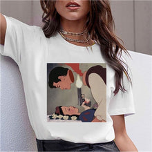 Load image into Gallery viewer, Dark Snow White Harajuku T Shirt Women Funny Ullzang Vintage 90s Aesthetic T-shirt Korean Style Fashion Print Top Tees