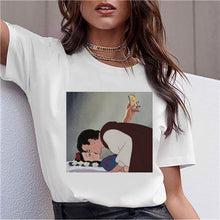 Load image into Gallery viewer, Dark Snow White Harajuku T Shirt Women Funny Ullzang Vintage 90s Aesthetic T-shirt Korean Style Fashion Print Top Tees