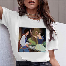 Load image into Gallery viewer, Dark Snow White Harajuku T Shirt Women Funny Ullzang Vintage 90s Aesthetic T-shirt Korean Style Fashion Print Top Tees