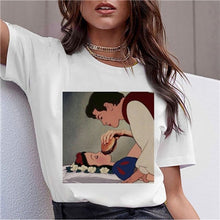 Load image into Gallery viewer, Dark Snow White Harajuku T Shirt Women Funny Ullzang Vintage 90s Aesthetic T-shirt Korean Style Fashion Print Top Tees
